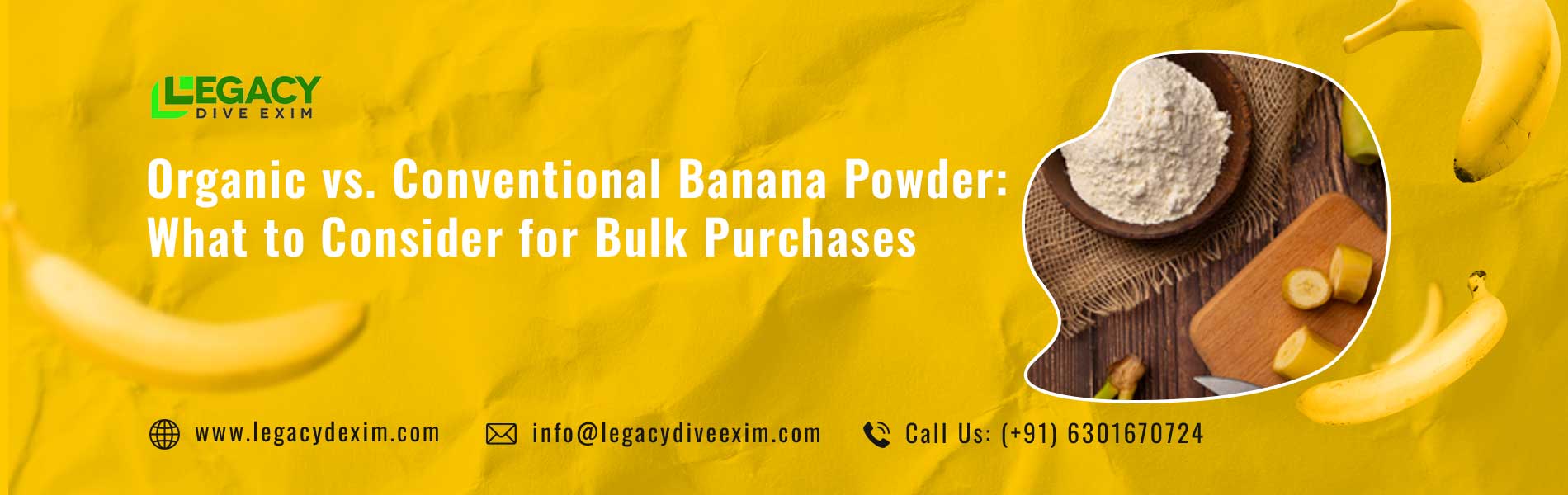 Organic vs. Conventional Banana Powder What to Consider for Bulk Purchases